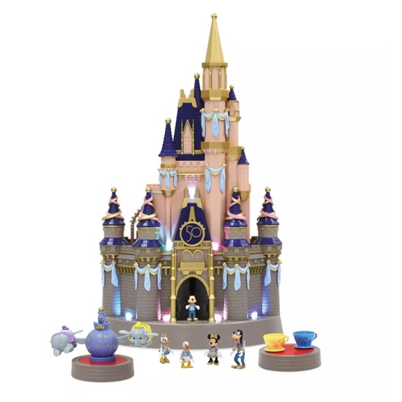 Disney Accessories - Disney Cinderella Castle Light-Up Play Set – Walt Disney World 50th Anniversary